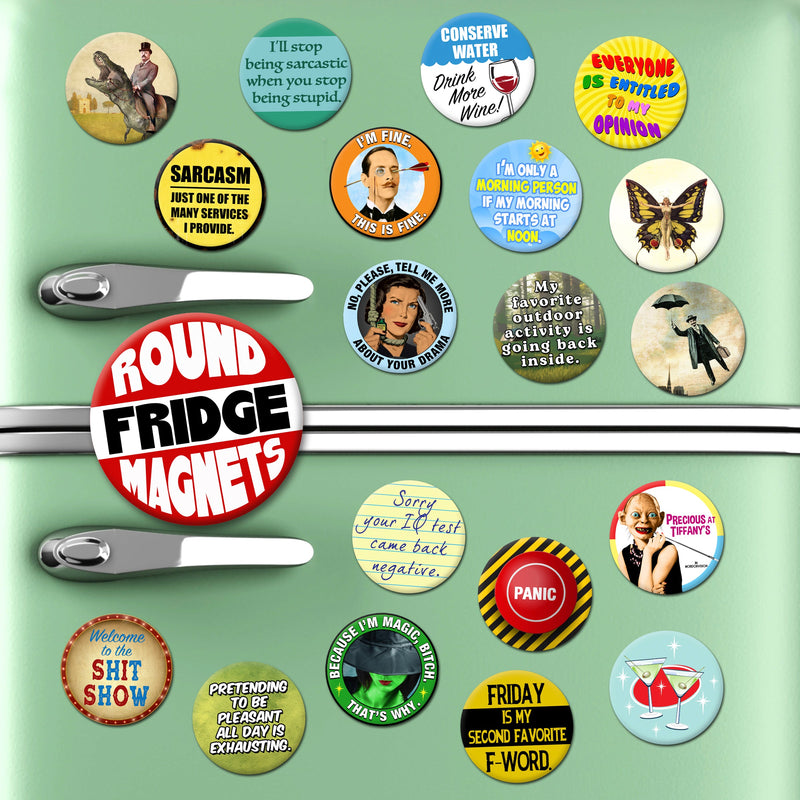 Round Fridge Magnets