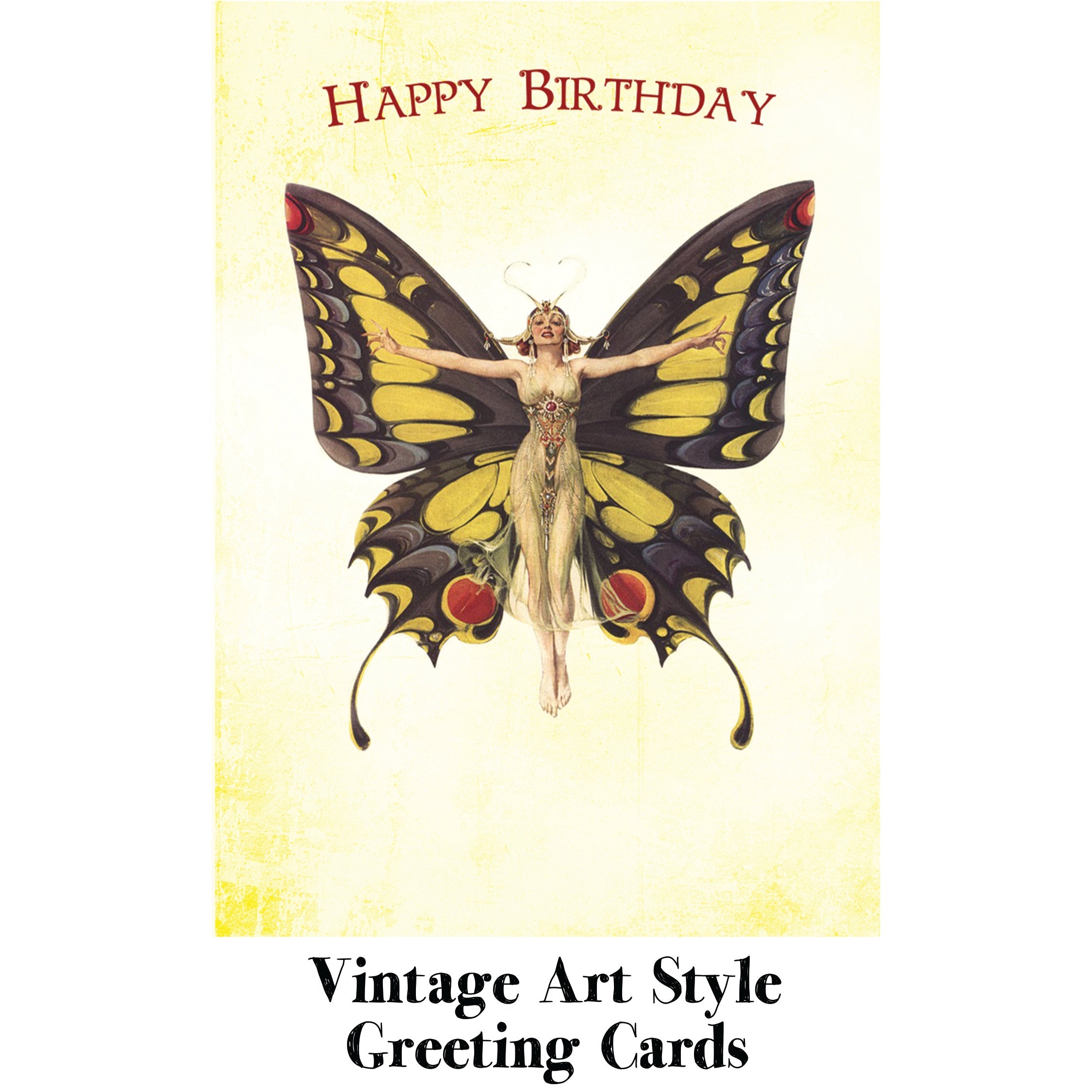 Vintage Art Style Greeting Cards