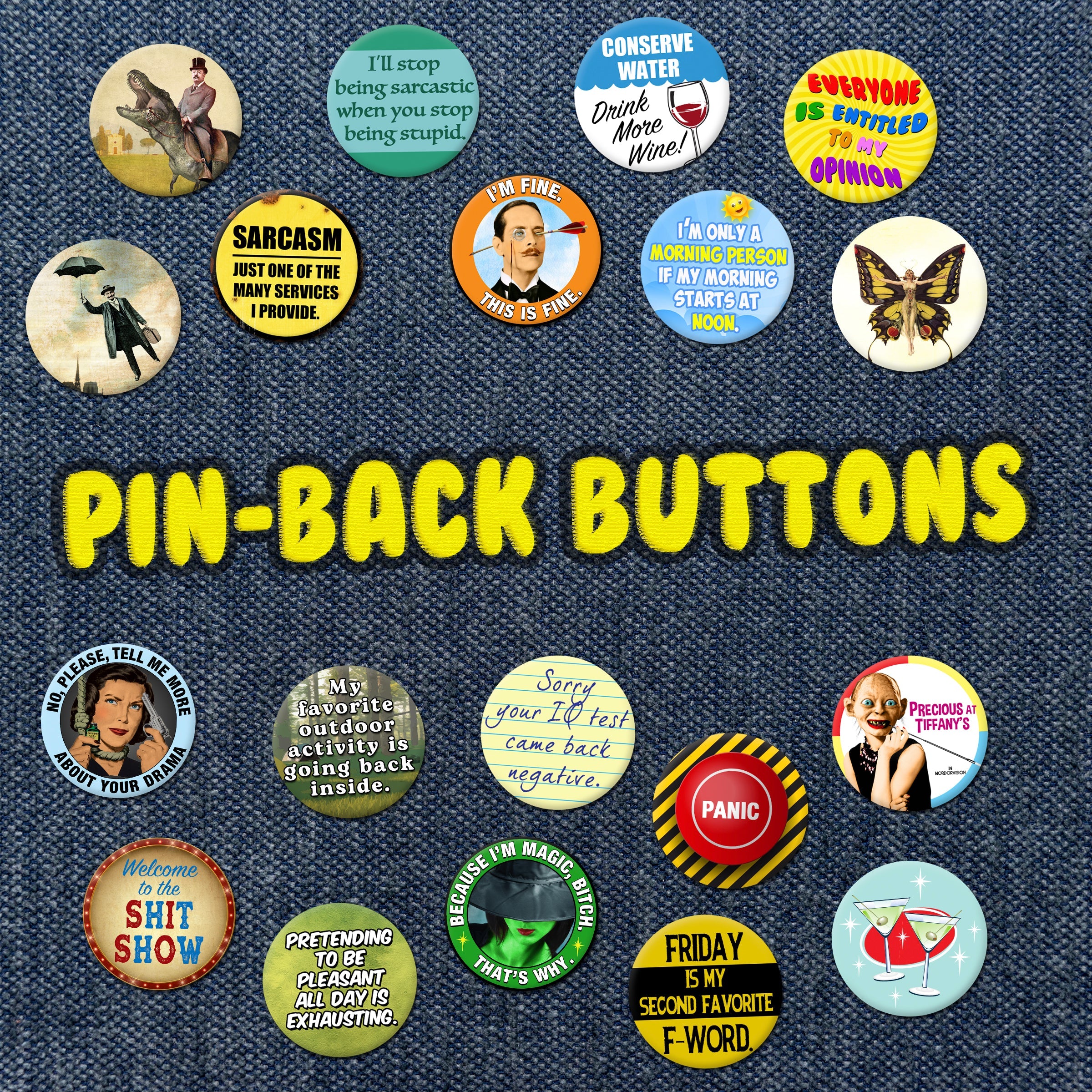 Pin-Back Buttons