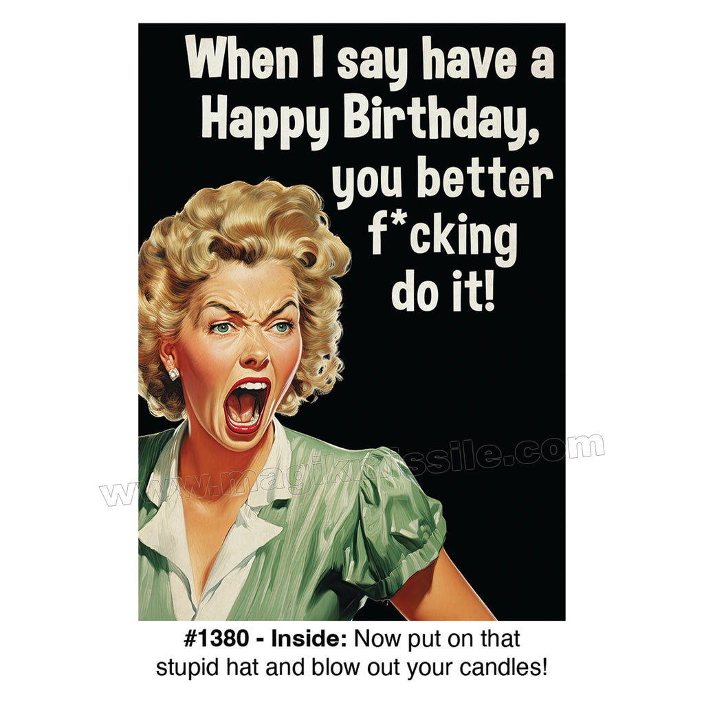 1380 - Funny Birthday Card