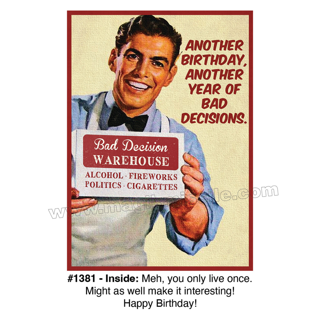 1381 - Funny Birthday Card