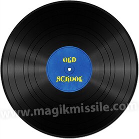 Old School Vinyl Button