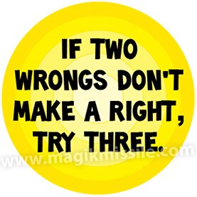 Two Wrongs Button