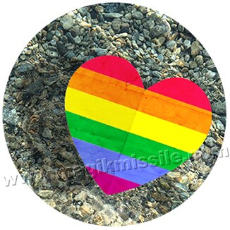 Rainbow Heart button