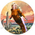 Marilyn Rocketeer button