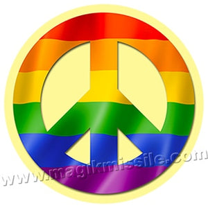 Rainbow Peace button