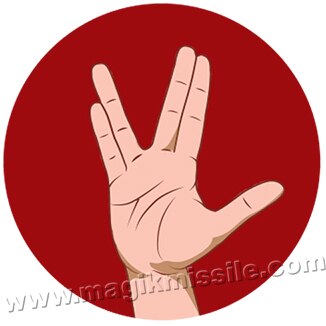 Vulcan Salute button
