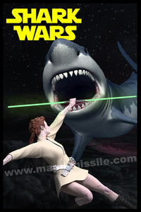 Shark Wars magnet