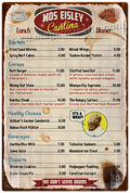 Mos Eisley Menu sign