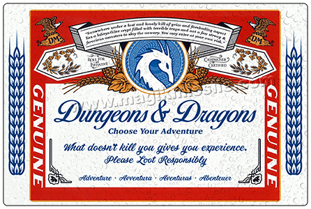 D&D Beer Label sign