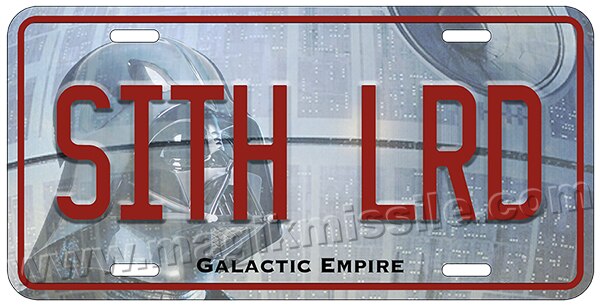 SITH LRD license plate