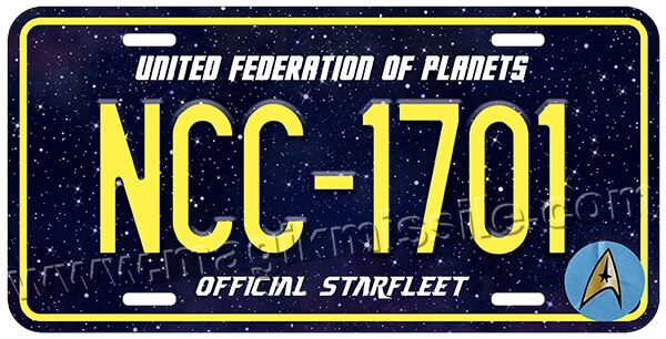 NCC-1701 license plate