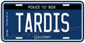 TARDIS license plate