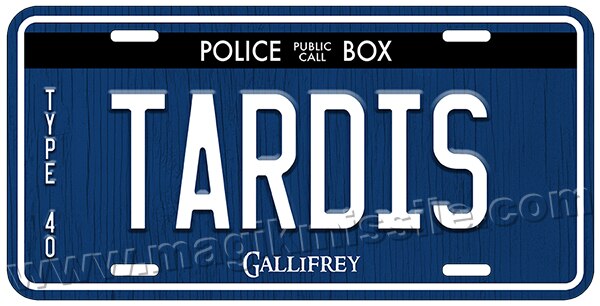 TARDIS license plate
