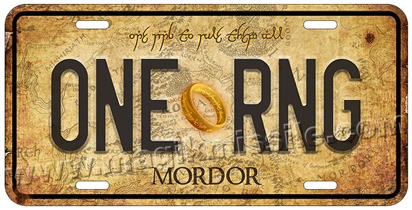 ONE RNG license plate