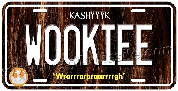 WOOKIEE license plate