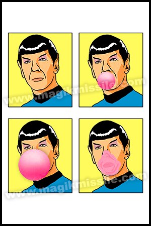 Spock Bubblegum magnet