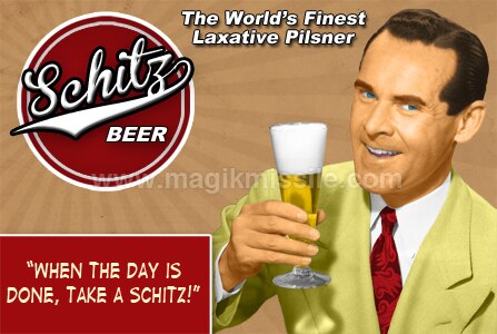 Schitz Beer Magnet