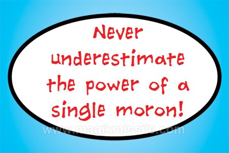 Single Moron Magnet