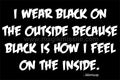 I Wear Black Magnet