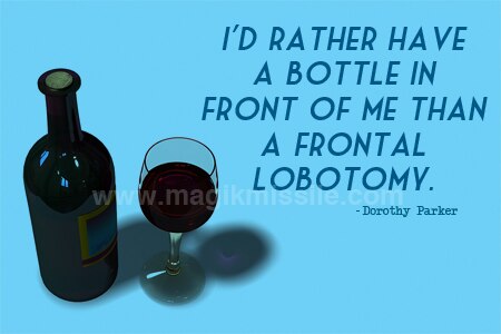Bottle In Front Magnet