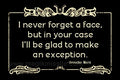 Never Forget A Face Magnet