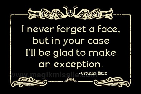 Never Forget A Face Magnet