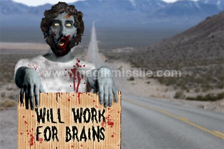 Work For Brains Magnet