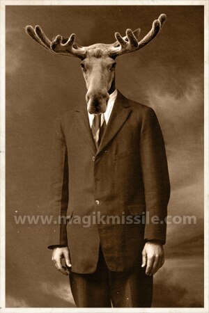 Business Moose Magnet