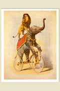 Lion & Elephant Magnet