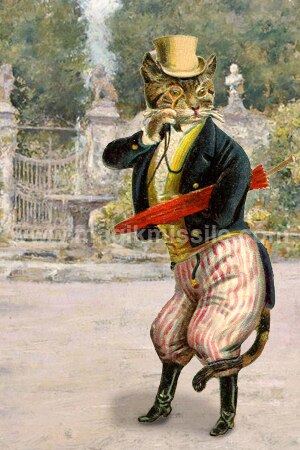 Sophisticated Cat Magnet