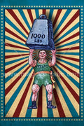 Circus Strongman Magnet