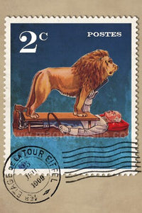 French Stamp Magnet