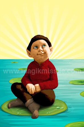Lily Pad Pixie Magnet