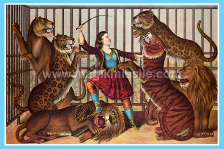 Lady Lion Tamer Magnet