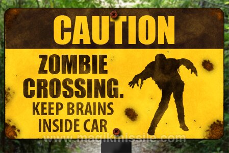 Zombie Crossing Magnet