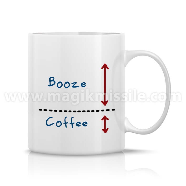 Booze / Coffee Ratio Mug