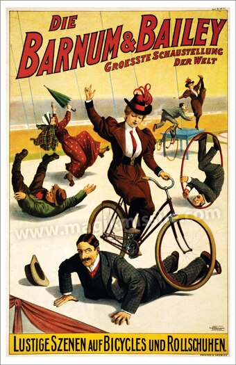Circus Bike Print