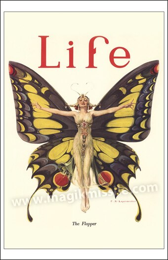 Flapper Butterfly Print