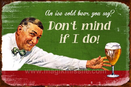 Ice Cold Beer Sign