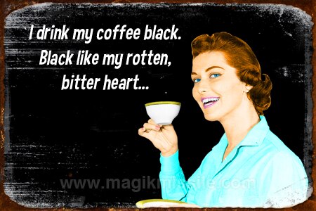 Black Coffee Sign