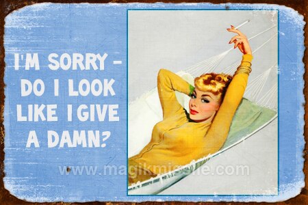 Give A Damn Sign