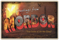 Greetings from Mordor sign