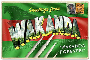 Greetings from Wakanda sign