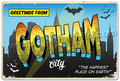 Greetings from Gotham City sign
