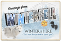 Greetings from Winterfell sign